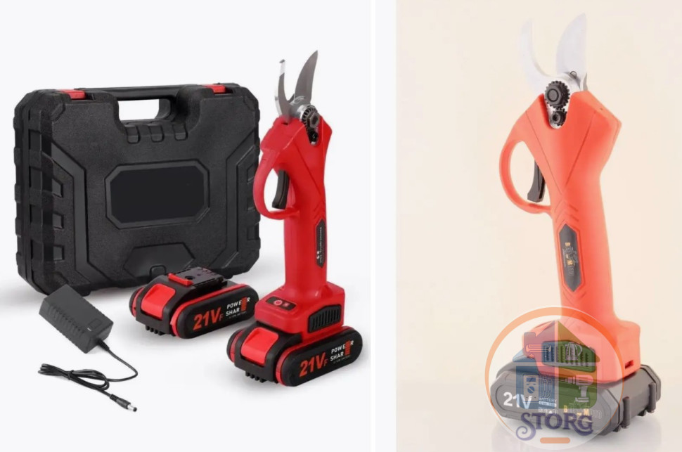 Секатор бесщеточный аккумуляторный NewTorg - 18v 1 ДИСПЛЕЙ Акб 2 Ah (Design from Makita)