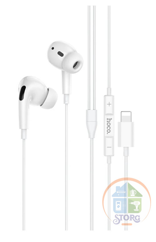 Наушники HOCO M1 Pro Original series earphones for Lightning (белый)