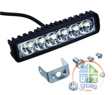Фара светодиодная NG 706-118 SLIM 18W, рассеиваемый поток, белый свет, FLOOD NG Фара светодиодная NG 706-118 SLIM 18W, рассеиваемый поток, белый свет, FLOOD NG