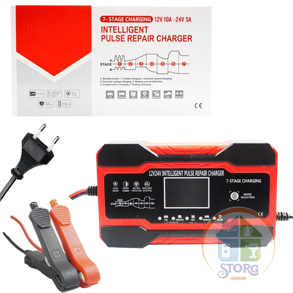 Зарядное устройство для автомобильных аккумуляторов UAP10 (12-24V) 10A