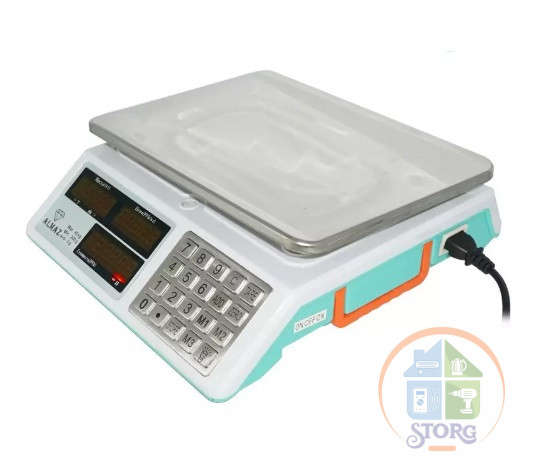 Весы торговые ALMAZ A-4039, 40кг, 34х23см, настольные