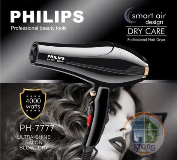 Фен для волос PHILIPS PH-7777, 4000Вт, мощный, Salone series 100% качество , СN