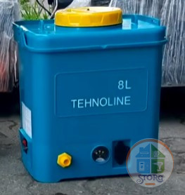 Опрыскиватель аккумуляторный "Бахчиван-Tehnoline" ЭО-8 л, 10 А/ч, рег.мощности, качеств. пластик