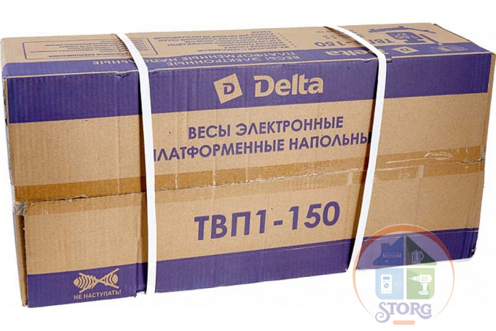 Весы торговые Delta ТВП1-150, до 150кг/50г, 645х315х180 мм, влагозащита, голова нержавека