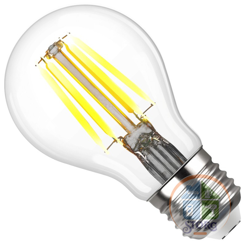 Филаментная лампа Груша FILAMENT, А60, 5Вт, E27, 2700K, 515Лм, 32422 5, теплый белый, REV