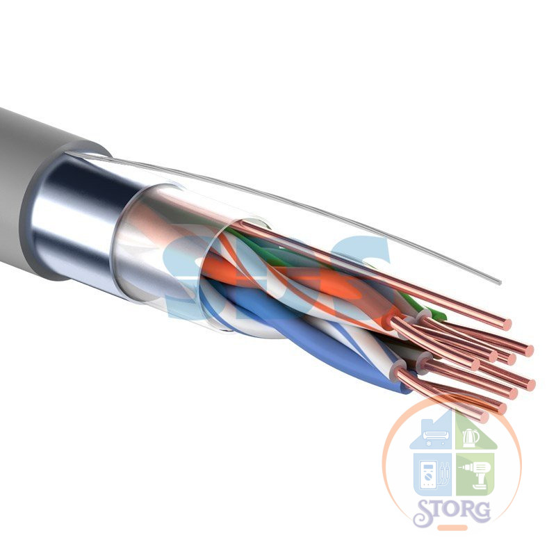 Кабель FTP  4PR  24AWG  CAT5e  305м  PROCONNECT (Экранированный,высокоочищенная бескислородная медь)